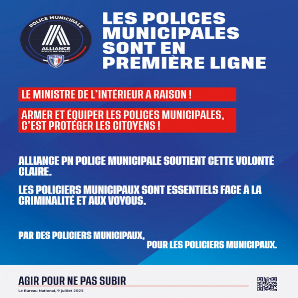 LES POLICES MUNICIPALES SONT EN PREMIERE LIGNE