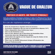 Vague de chaleur Protéger les agents, une priorité syndicale
