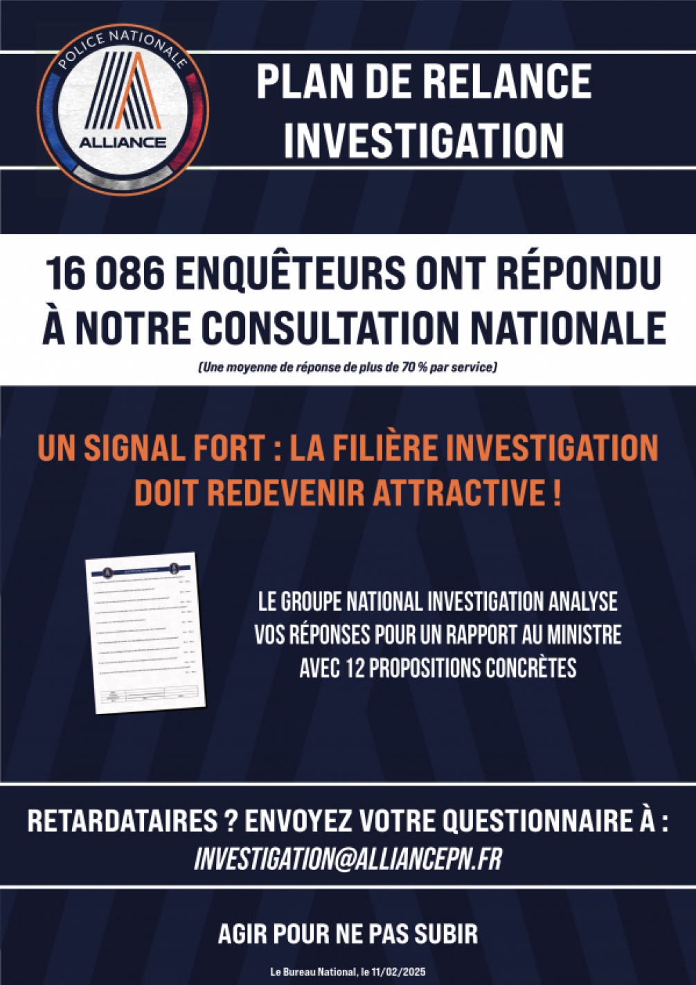 Plan de relance investigation : 16 086 enquêteurs ont répondu à notre consultation nationale