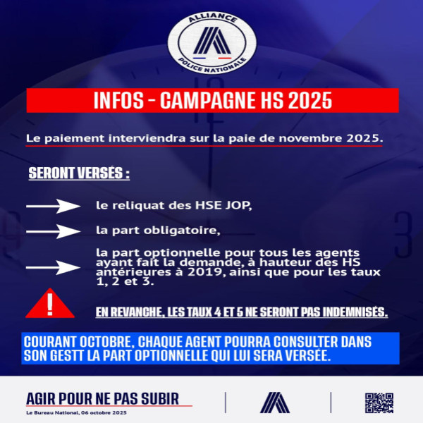 INFOS CAMPAGNE HS 2025