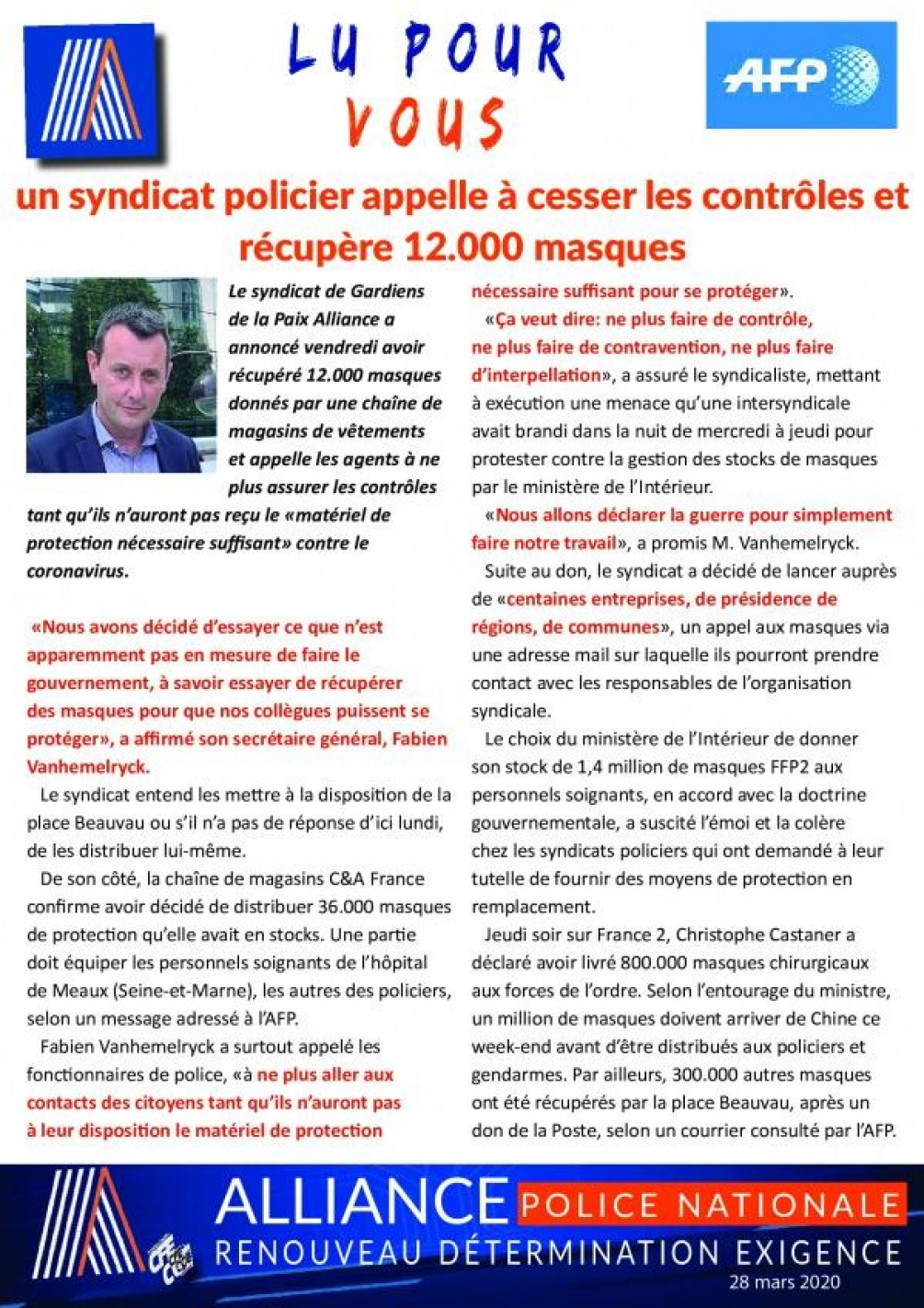 LU POUR VOUS 28/03/2020