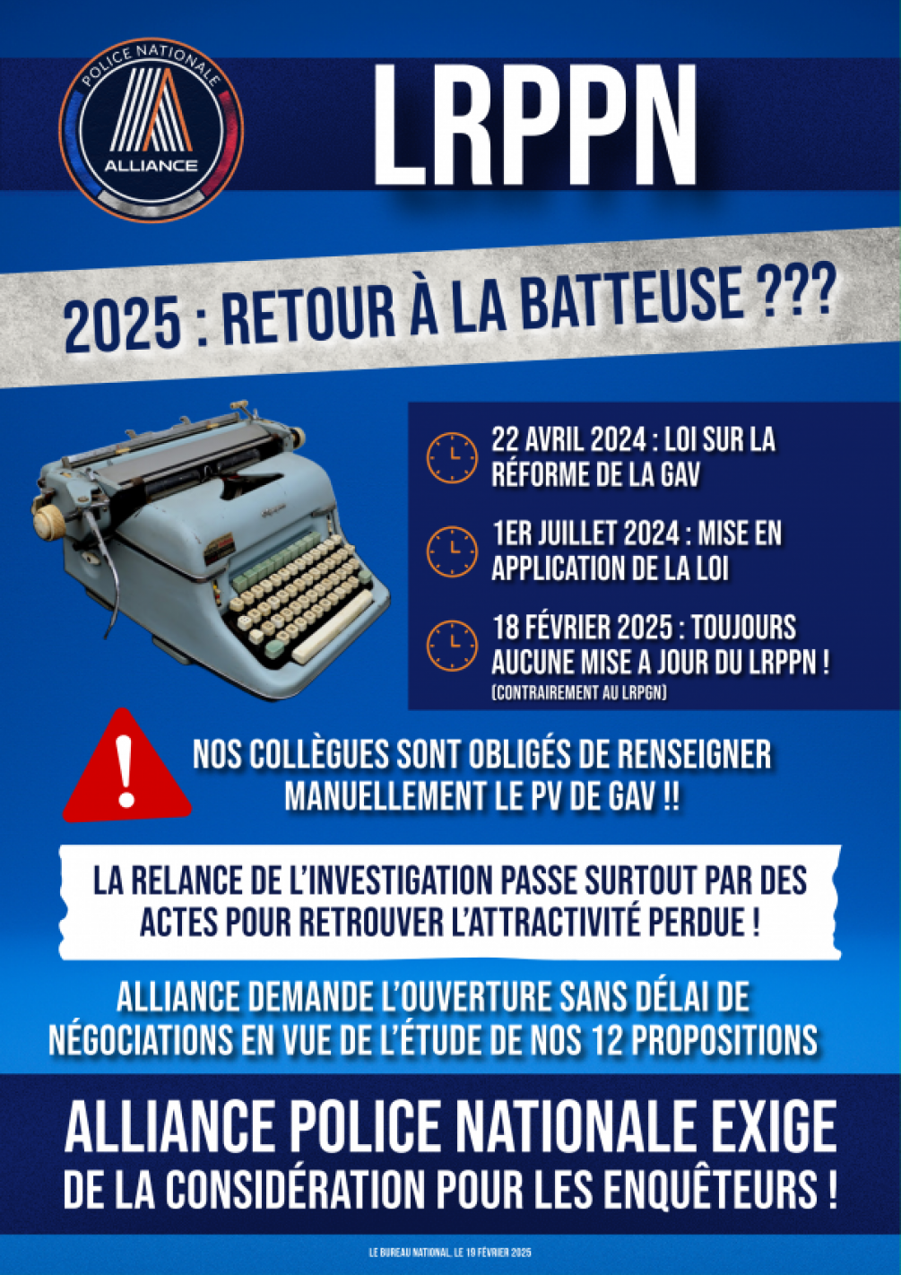 LRPPN,  2025 : RETOUR A LA BATTEUSE ???