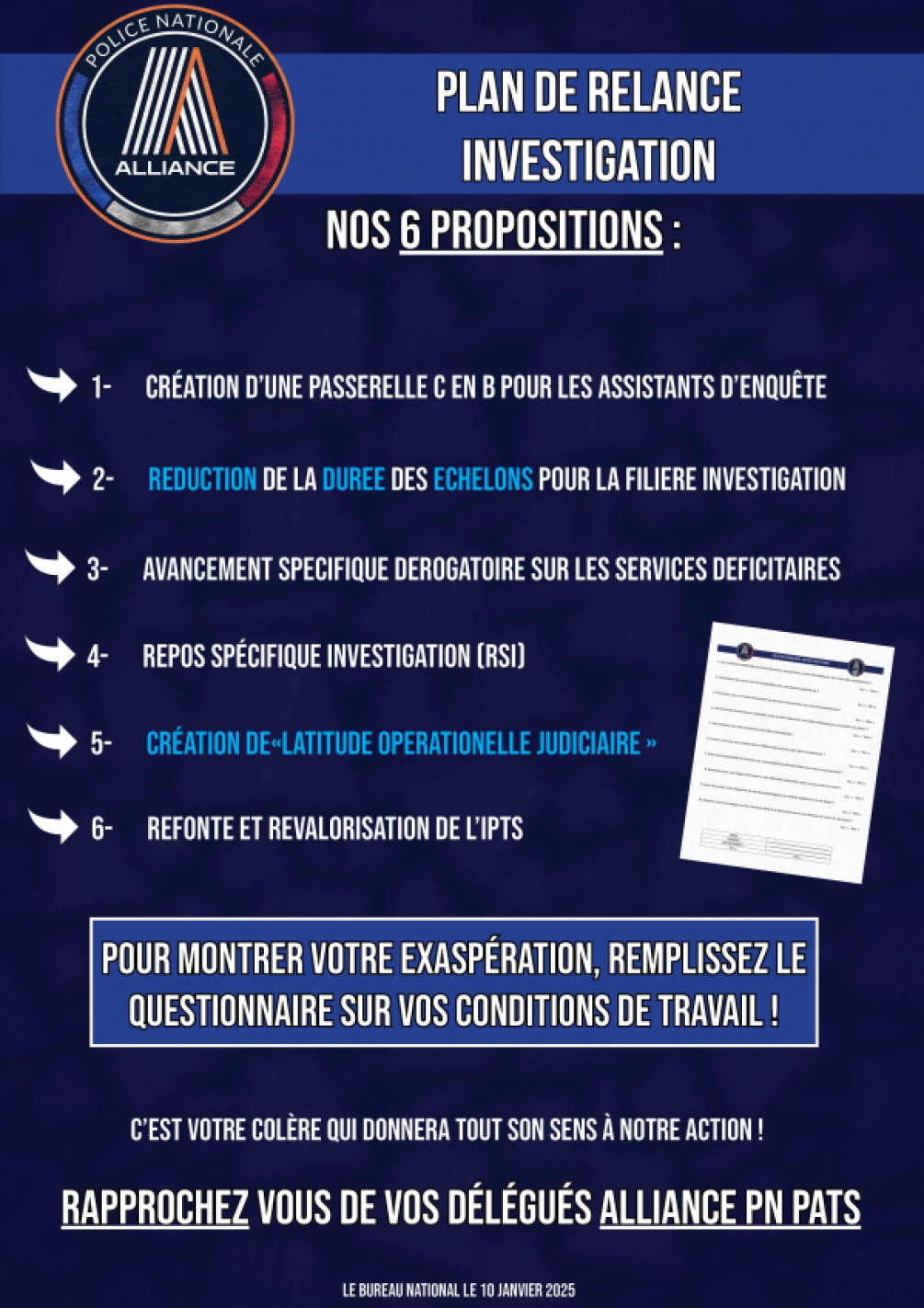 Plan de relance investigation PATS