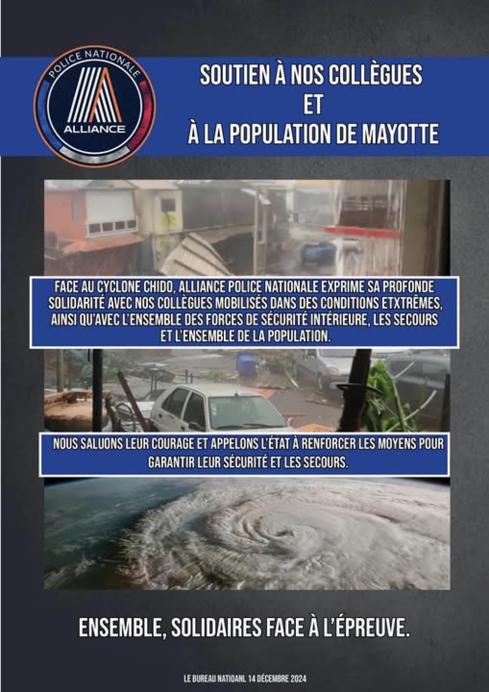 Soutiens à nos collègues et à la population de Mayotte