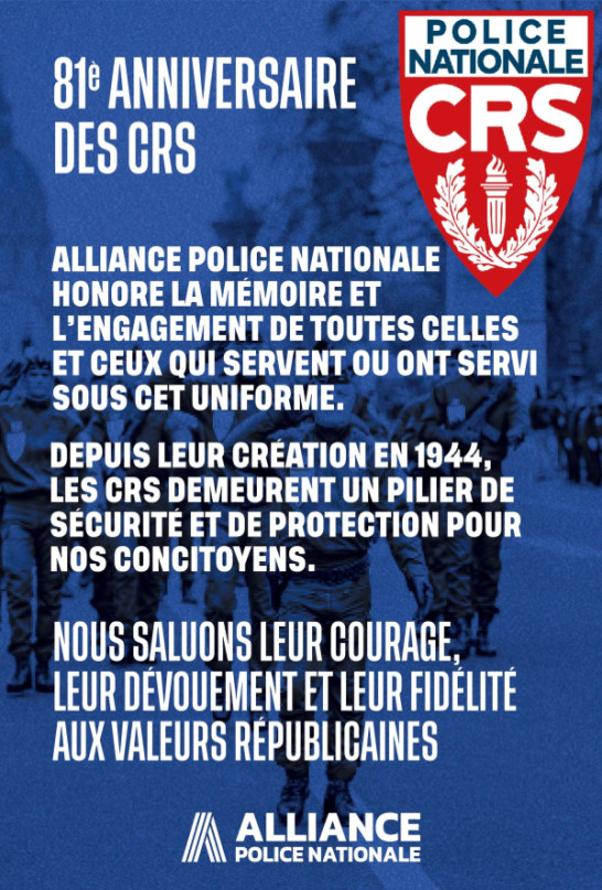 81 EME ANNIVERSAIRE DES CRS