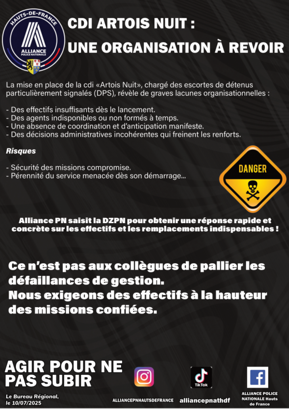 CDI ARTOIS - NUIT