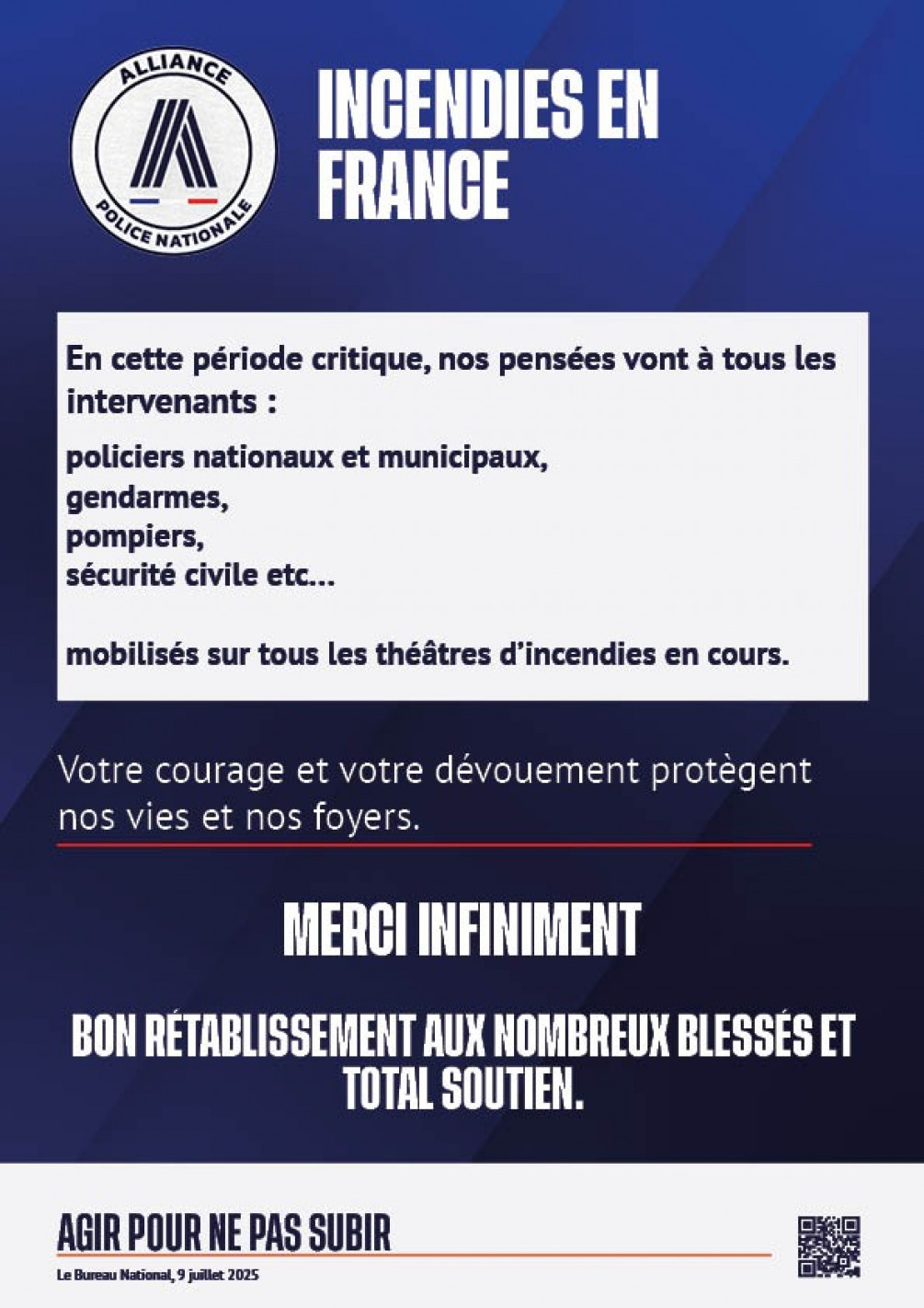INCENDIES EN FRANCE