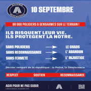10 SEPTEMBRE 80 000 POLICIERS ET GENDARMES SUR LE TERRAIN